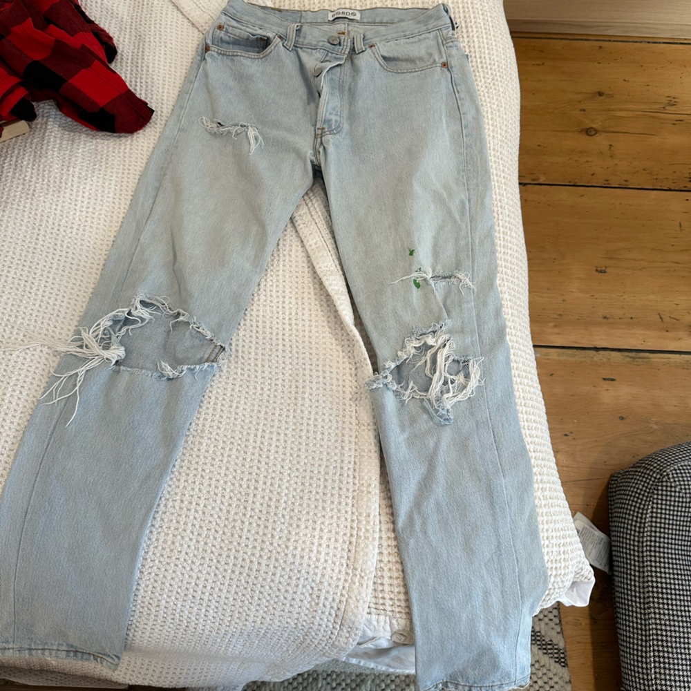 Levi’s by BORDO Los Angeles - light wash distressed denim jeans